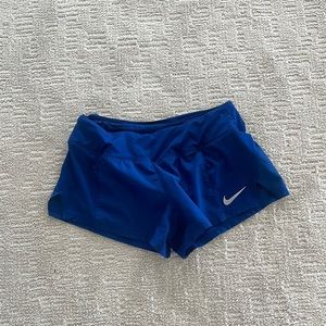 Navy nike running shorts